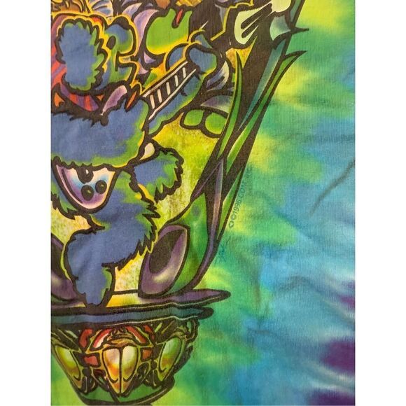 Size‎ XL - single Liquid Blue Grateful Dead Tie Dye Size XXL Pyramid Bears 1996 - Picture 4 of 11